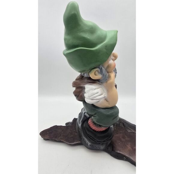 Vintage Garden Gnome Mountaineer Hiker Dwarf 11" Rubber Figure Made West Germany - Picture 5 of 11